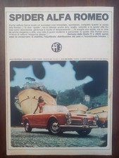 Alfa Romeo 2600 Sprint Touring Spider, rot, Werbung advert pubblicità, 1964