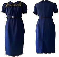 Größe 10 UK Blau Vintage