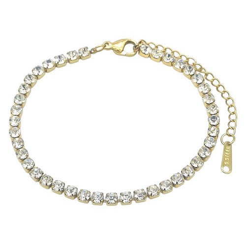 Tennisarmband gold silber bunt - tennisarmband,