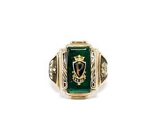 HERFF JONES 1968 | Herren College Ring | Siegelring | USA | GR 58 10K Gold