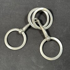 Vintage Pferdegebiss Snaffle-Gebiss Maul Mundstück Dreiteilig Wassertrense