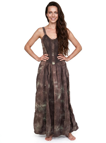 Langes mittelalter sommerkleid - langes,