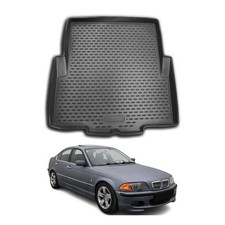Kofferraummatte Kofferraumwanne für BMW 3er E46 Limo 1998-2007 TPE Schwarz