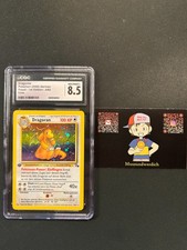 CGC 8.5 Dragoran 1. Edition Fossil 4/62 Pokemon Karte