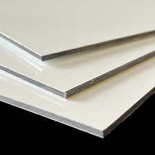 Aluverbundplatte 3mm weiß Verbundplatte 50€/m²  Aluplatte Werbetafel Alu-Verbund