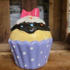 11 cm Lila Braun Muffin Cupcake Deko Dose Törtchen Spardose Muffindose Eisbecher