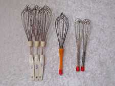 O86tgb - 6 x DDR Design Schneebesen Quirl - Vintage um 1970