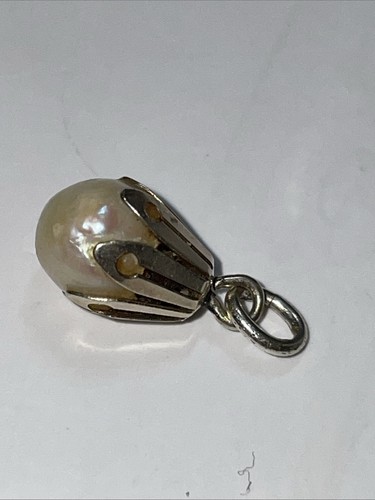 Silber anhänger echte perle - silber,