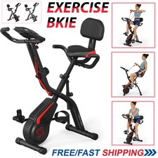 Einstellbar Fitness Bike Fahrrad Heimtrainer Trimmrad Hometrainer LCD-Anzeige DE