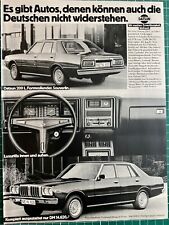 Datsun 200 L Oldtimer Limousine Original 1977 Vintage Werbung advert Reklame
