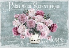 Decoupage-Bastelpapier-Softpapier-Serviettentechnik-Vintage-Shabby-Rosen-12510