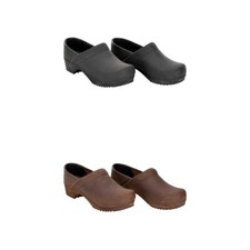 Sanita Wood Julie Damen Clogs | Hausschuhe | Gartenschuhe | Geöltes Leder - NEU