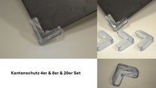 8x & 20x Set Eckenschutz Kantenschutz Ecken Schutz Baby Sicherheit Tisch Möbel