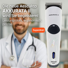 AESCULAP Akkurata 2  Hunde Schermaschine, Li-Io Akku , Tierschermaschine GT407