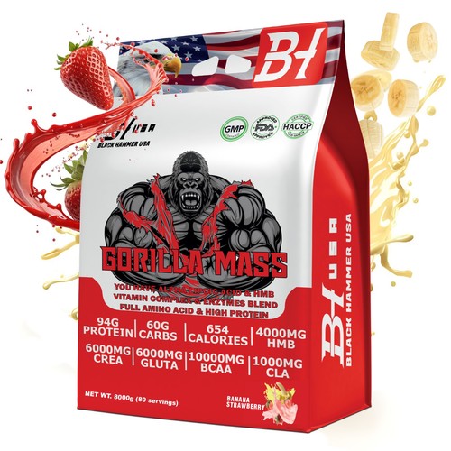 Gorilla mass gainer 8kg - gainer, |
