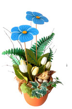 Frühlingsgesteck mit Tulpen