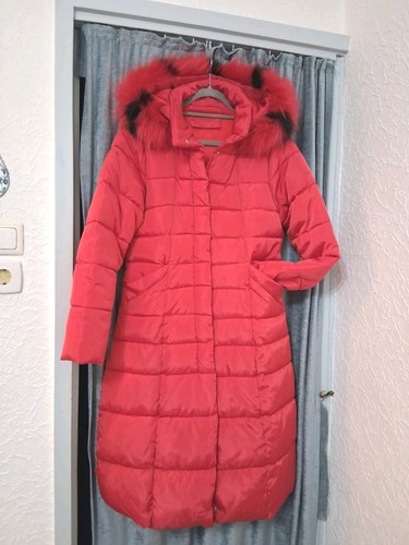 Schöner damensteppmantel rot - schöner,