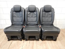 3x Sitz VW Sharan 7N Seat Alhambra Hinten Mitte 2 Sitzreihe Leder schwarz