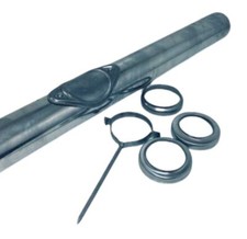 Regenstandrohr Standrohr Fallrohr  Verzinkt  DN 100 + Zubehör für KG Rohr