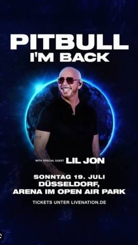 Pitbull stehplatz ticket - 1x,