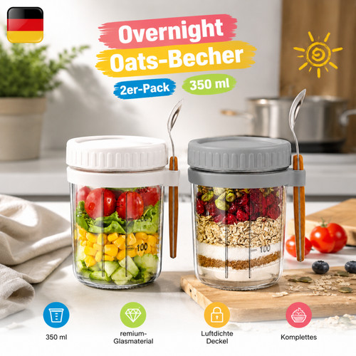 Müslibecher 350ml 2er - set, mit