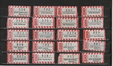 20 R-Zettel BRD, versch. PÄ