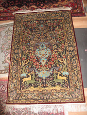 Perserteppich mit Seide