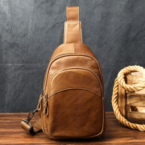 Herren leder brusttasche - leder,