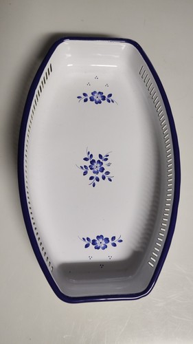 Emaille brotkörbchen mit - emaille,