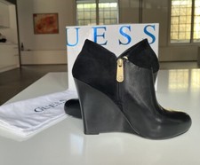 GUESS Wedge Stiefeletten wie NEU 39 schwarz mit Originalverpackung -060