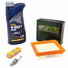 Wartungspaket Öl 1L für Honda XR 125 L JD19 XR125 2003-08 Luftfilter + Zündkerze