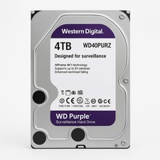 WD Purple WD42PURZ 4TB 3,5" SATA HDD Überwachung Kamera NVR DVR 24/7 Video
