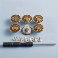 5x Jeansknöpfe 17mm Ersatz