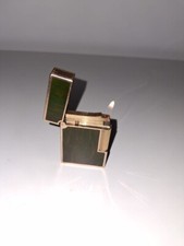 Dupont Feuerzeug mit Goldstaub in Chinalack verarbeitet farbliche Veränderungen