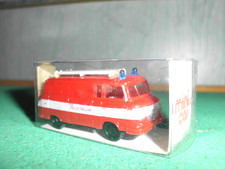 altes-MINI-CARS-Modell-B  1000 FEUERWEHR  ( mit 2 Blaulicht  !!  )  1:87