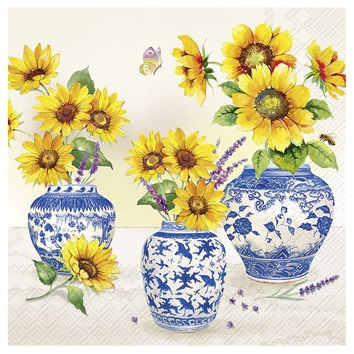 Solina sonnenblumen blau vase - solina,