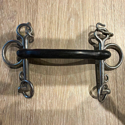 Rubber rigid pelham bit