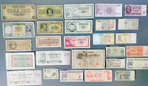 Alte banknoten konvolut - 27,