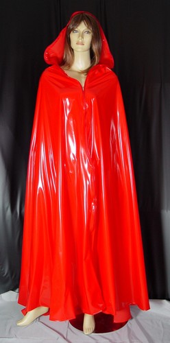 Cape mantel rosso pvc - mantel, neu