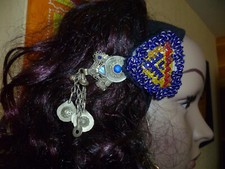 Haarschmuck Spange Klemme Bauchtanz Tribal Fusion Bellydance Kopfschmuck Perlen