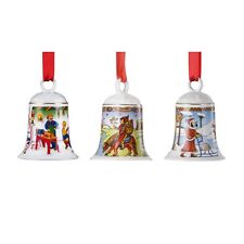 3x Hutschenreuther Glocken 2008, 2009, 2010 Weihnachtsglocke Porzellanglocke 