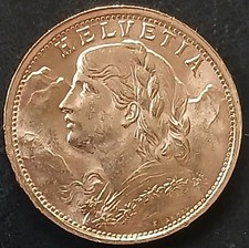 Münze Schweiz 20 Franken L