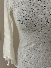 Dirndlbluse für Trachtenkleid Spitze Gr. S