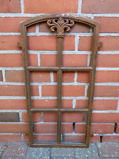 altes antikes Gusseisen Fenster mit schöner Rocaille - 19. Jhd - 73cm x 36cm