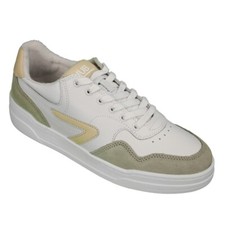 HUB Herren Schuhe Sneaker Court weiß grün beige M5901L68 L10 546 wood stone