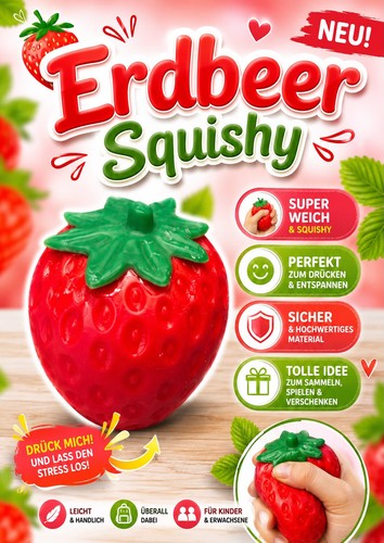 Squishy erdbeere langsam - squishy,