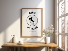 Giro D' Italia - Radsport -  Poster - 30 x 42 cm -Leinen