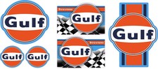 GULF Aufkleber Set Oldtimer