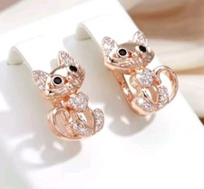 Luxus Ohrringe Huggie 585er