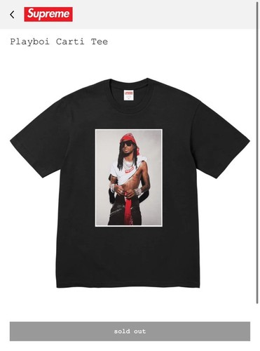 Supreme playboi carti tee - supreme,